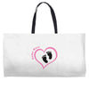 Baby Girl with Heart Any Name Customized Weekender Totes