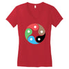 zentao symbol as evolution of the tao (yin yang) Women's V-Neck T-Shirt