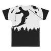 skiier moon moonlight silhouett All Over Men's T-shirt