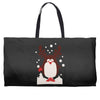 santa reindeer penguin christmas Weekender Totes
