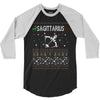 sagittarius christmas ugly sweater 3/4 Sleeve Shirt
