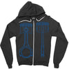 sketch of piston Zipper Hoodie