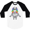 Gym Unicorn 3/4 Sleeve Shirt