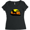 Mufasa and Simba Lion King Women's Triblend Scoop T-shirt