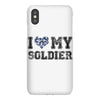 i love my soldier navy camouflage iPhoneX Case