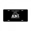 the cool fun and favorite aunt License Plate