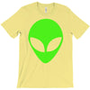 uomo alieno ufo stampa verde fluo divertente mitiche T-Shirt