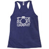 i love photography best trending Racerback Tank