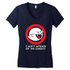 i ain't afraid of no ghost Women's V-Neck T-Shirt