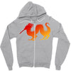chinese new year 2 Zipper Hoodie