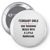 February girls Pin-back button
