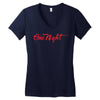 one night Women's V-Neck T-Shirt