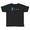 funny 80s pacman cookie monster retro gaming Toddler T-shirt