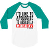 conor mcgregor apologize ufc mma notorious 3/4 Sleeve Shirt