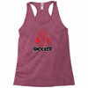 offensive t shirt shocker 3 fingers rude tee funny shirt Racerback Tank
