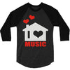 new i love house 3/4 Sleeve Shirt
