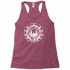 battlestar galactica distressed badge Racerback Tank