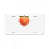 peach t License Plate