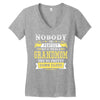 Nobody Is Perfect But If You Are A Grandmom You Are Pretty Damn Close Women's V-Neck T-Shirt