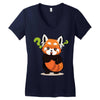 red fox 2 Women's V-Neck T-Shirt