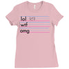 practice your texting Ladies Fitted T-Shirt