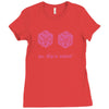 all natural 20 breasts dice Ladies Fitted T-Shirt