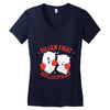 pillow fight, featherweight division Women's V-Neck T-Shirt