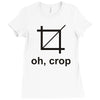 oh crop Ladies Fitted T-Shirt