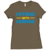 i stand with ukraine Ladies Fitted T-Shirt