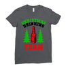 christmas drinking team Ladies Fitted T-Shirt