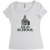 old school Women's Triblend Scoop T-shirt