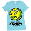 tennis ball racket Ladies Fitted T-Shirt