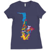 sax addict saxophone Ladies Fitted T-Shirt