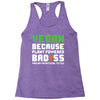 Vegan Because Plant Powered Badass Racerback Tank