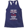 step kids white letter Racerback Tank