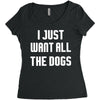 I Want All The Dogs Women's Triblend Scoop T-shirt