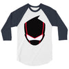 ninja mask on 3/4 Sleeve Shirt