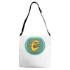 angry goldfish cartoon Adjustable Strap Totes