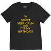 keep calm cause it s my birthday V-Neck Tee