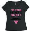 I'm Your Father's Day Gift Mom Says You're Welcome Girl Women's Triblend Scoop T-shirt