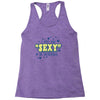 i put the sexy in dyslexia Racerback Tank