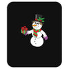 smiling snowman holding out christmas Mousepad