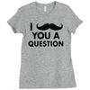 i mustache you a question Ladies Fitted T-Shirt