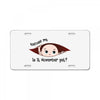 November Peeking Out Baby Boy License Plate