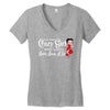 i'm that crazy girl who loves betty boop a lot Women's V-Neck T-Shirt