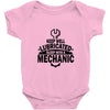 keep well lubricated sleep with a mechanic Baby Onesie