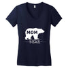 mommy bear Women's V-Neck T-Shirt
