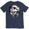 skull hexagon V-Neck Tee