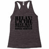 relax! i'm the best man Racerback Tank