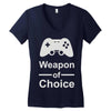 weapon of choice, gaming Women's V-Neck T-Shirt